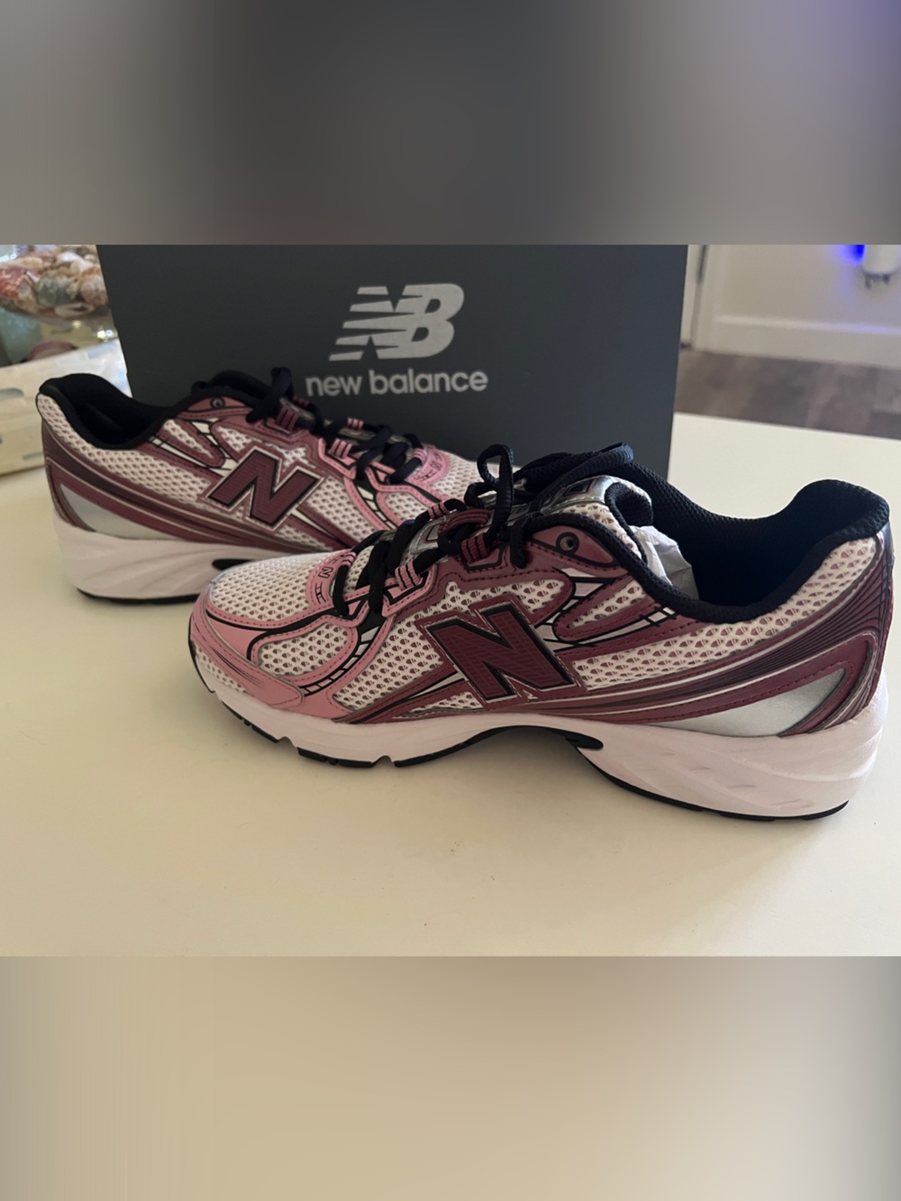 Brand New - New Balance 740 Lifestyle Sneaker Box Label - Red Pink